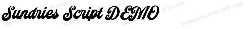 Sundries Script DEMO字体转换